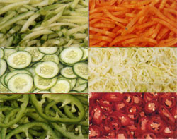 sample of vegetable cutting