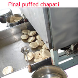 Final puffed chapati